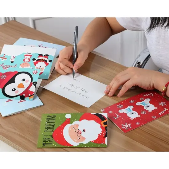 48 Pack Christmas Greeting Cards with Envelopes, 6 Holiday Designs (4x6 Inches) {4}