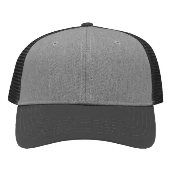 Sportsman&reg; Lo Pro Mesh Back Trucker Cap Breathable Classic Fit Heather Grey/ C/ C {1}