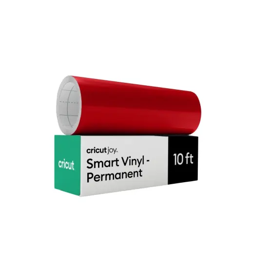 Cricut Joy Smart Vinyl - Permanent, Red, 5.5 in x 10 ft (1) {1}