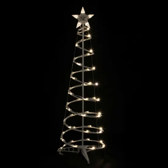 Northlight LED Lighted Spiral Outdoor Christmas Tree - 4' - Warm White Lights {1}