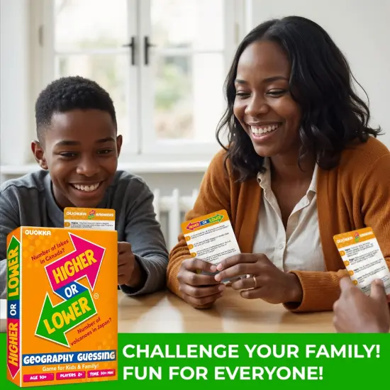 Higher or Lower Geography Family Board Game {6}