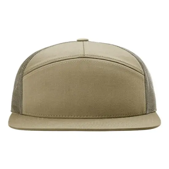 Richardson&reg; Seven Panel Trucker Cap Pale K L Green {1}