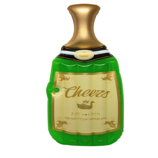 Swimline Inflatable Cheers Bubbly Champagne Pool Lounger - 86" Green {3}