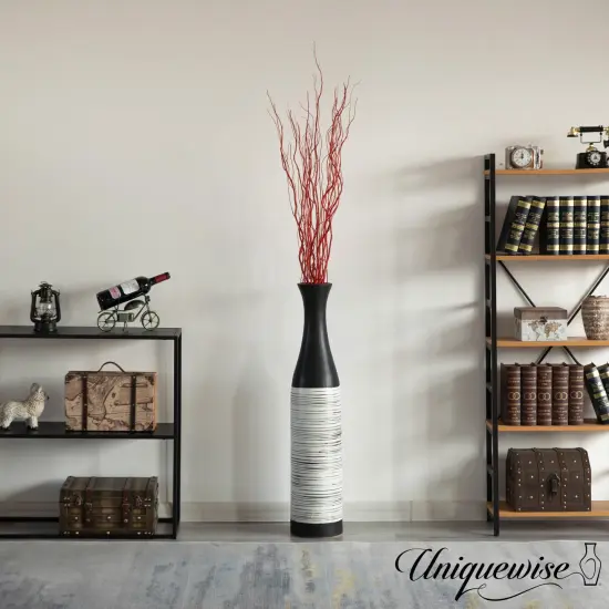 Uniquewise 12pc 59" Natural Dried Willow Twigs - Ideal Sticks for DIY Crafts Decorative Stems Floral Arrangements Floor Vase Fillers Wedding Centerpieces Event Decorations and Home D&eacute;cor Accents, Red {4}