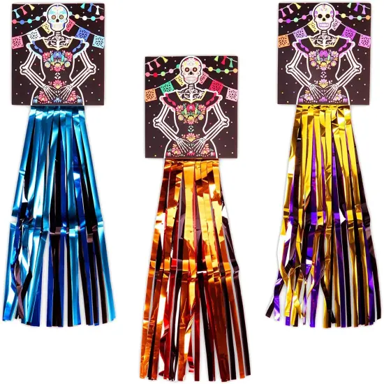 Day of The Dead Hanging Ceiling Party Decorations (33 Inches, 3 Pack) {1}