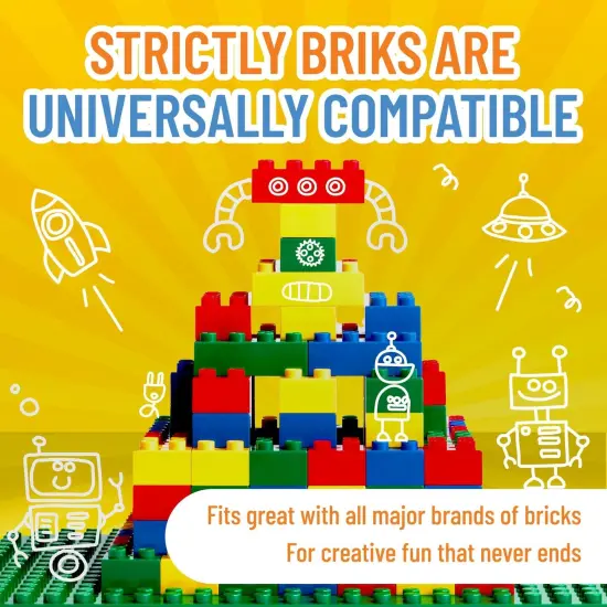 Best Blocks Big Blocks Set, Large Building Blocks for Ages 3 and Up, 100% Compatible with All Major Brands, Classic Colors, 108 Pieces Multicolor {4}