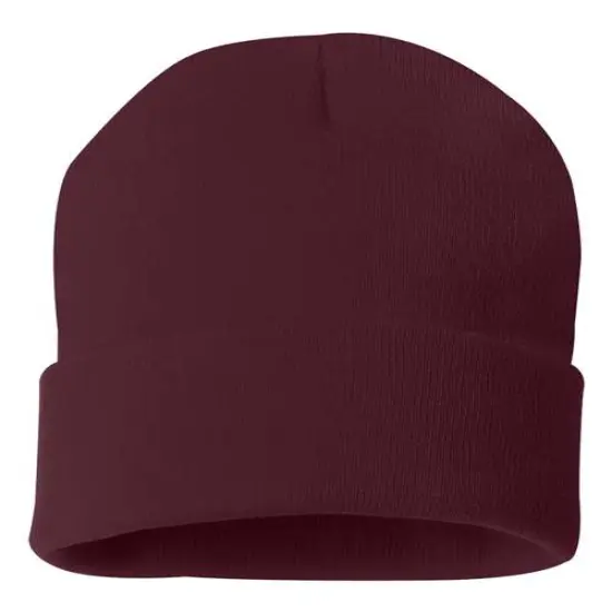 Sportsman&reg; Solid Cuffed Beanie Maroon {2}