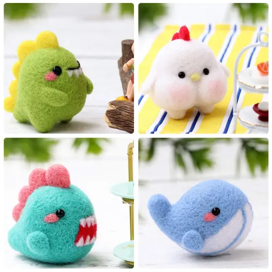 LOKUNN Needle Felting Starter Kit, Complete Needle Felting Tools, Needle Felting Kit with Felting Needles, Instructions, Felting Foam Mat, and Other Tools, for Adults Beginner Supplies DIY Crafts {2}