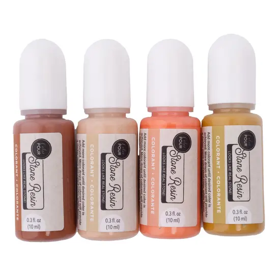 American Crafts Stone Resin Colorant 4/Pkg-Warm {3}