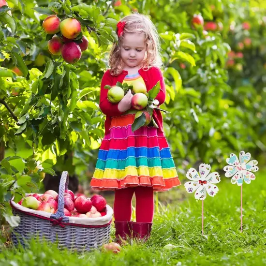 12 Pcs DIY Paper Pinwheels Bulk Make Your Own Pinwheel White Blank Paper Pinwheels Paper Craft Kits for Boys Girls Summer Activities School Group Daycare Home Project {5}