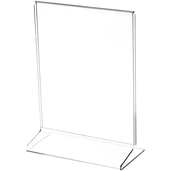 Plymor Clear Acrylic Sign Display / Literature Holder (Side-Load), 5.5" W x 7" H {2}