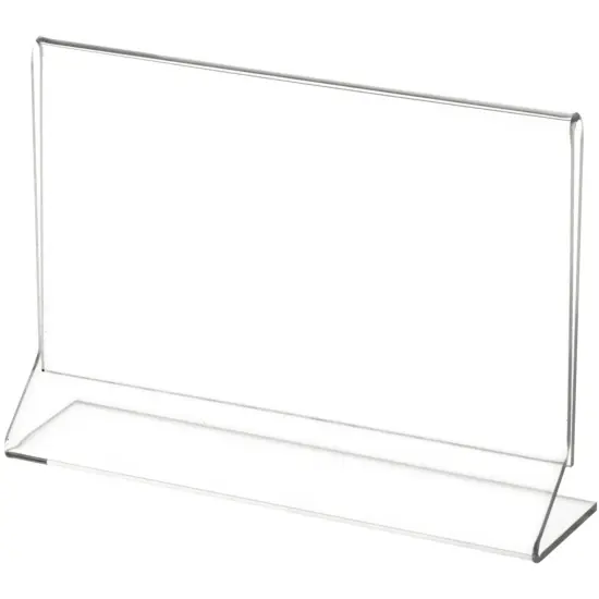 Plymor Clear Acrylic Sign Display / Literature Holder (Side-Load), 5" W x 3.5" H {2}