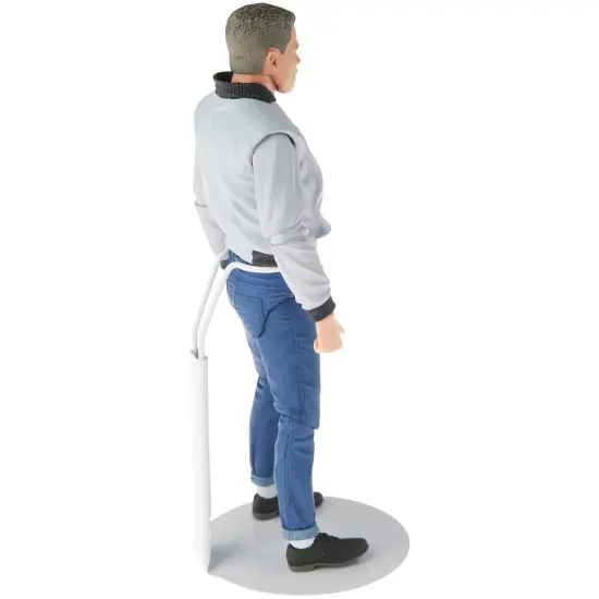 Plymor DSP-4125W White Adjustable Doll Stand, fits 7, 7.5, 8, 8.5, and 9 inch Slim Waist Dolls or Action Figures, Waist is 1.125" - 1.5" wide, 3.25" - 4" around {6}
