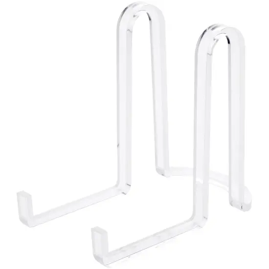 Plymor Clear Acrylic Ribbon-Style Display Easel, 6.125" H x 3.875" W x 6.75" D {2}