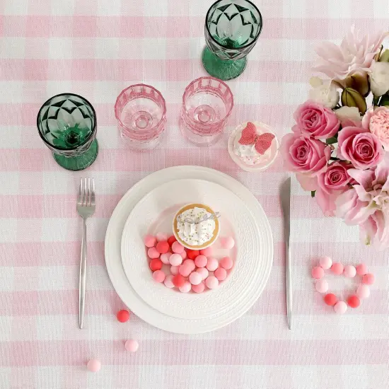 Rectangle Table Cloth for Spring (Pink) {4}