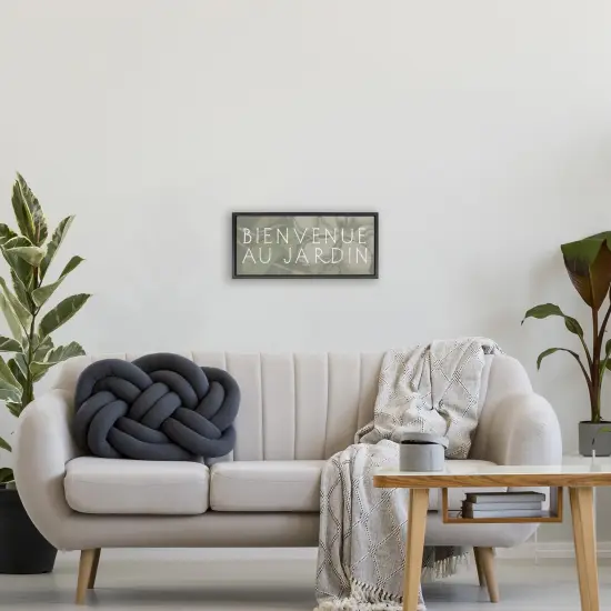 Stupell Industries Vintage Grey Garden Welcome Floating Frame, design by Lil' Rue {2}