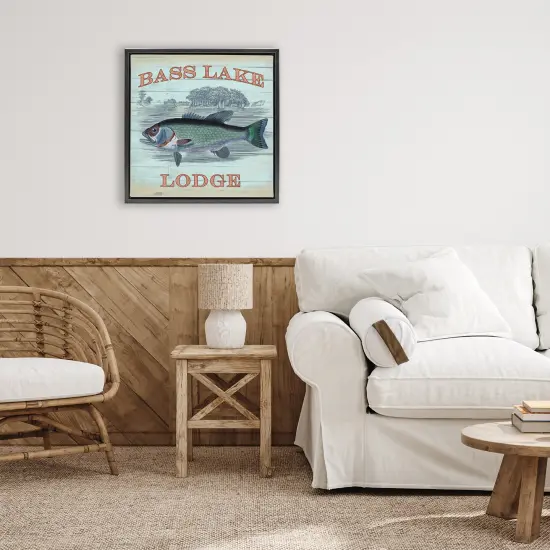 Stupell Industries Bass Lake Lodge Floating Frame, design by Lula Bijoux & co. {2}