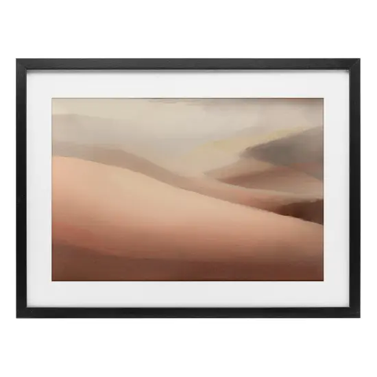Stupell Industries Pink Dunes Abstraction Framed Print Under Glass, design by Norm Stelfox {1}
