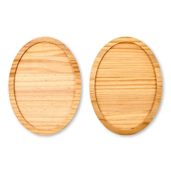 Martha Stewart&trade; 10" x 14" Hardwood Oval Plaques - 2 pc. - 68535 {1}