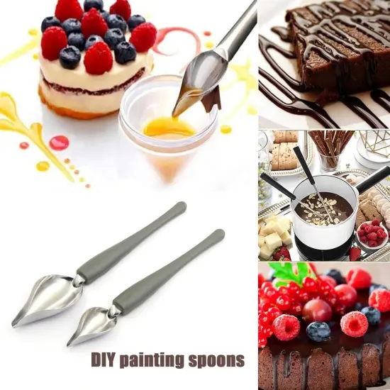 7 Pieces Candy Dipping Tools Chocolate Dipping Fork Spoons Set, Stainless Steel Candy Making Supplies for Decorative Plates, Including 1 pcs Slotted Spoon and 6 pcs Fondue Forks {5}