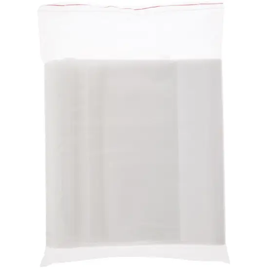 Plymor 14" x 24" (Pack of 50), 6 Mil Industrial Duty White-Block Zipper Reclosable Plastic Bags {4}