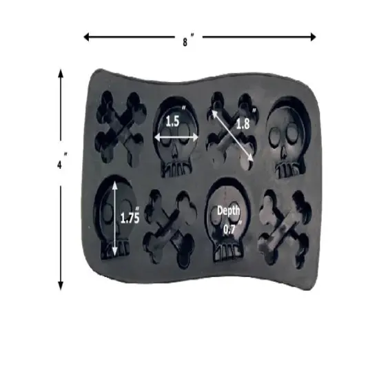 Skull and Crossbones Silicone Chocolate Molds {3}