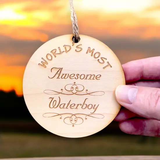 Worlds most Awesome Waterboy - Ornament {6}