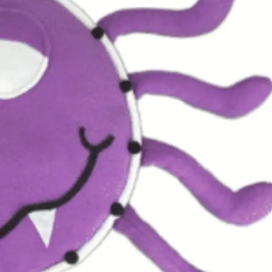 12" Plush Spider Wreath Accent: Purple {3}