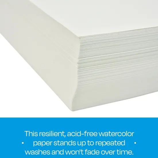 Sax Watercolor Paper, 9 x 12 Inches, 90 lb, Natural White, 100 Sheets {7}