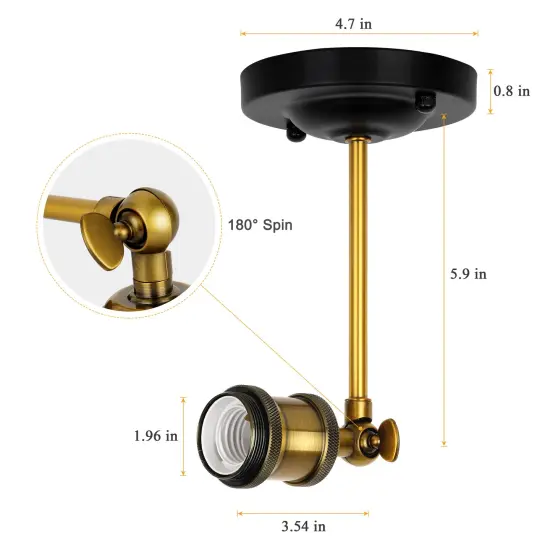 2pcs Wall Lamps Adjustable Wall Sconces Fixtures Farmhouse for Bedroom {2}