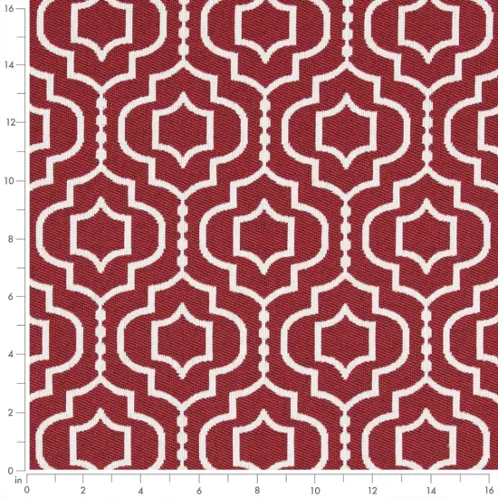 Crimson - Red & Burgundy Abstract & Geometric Upholstery Fabric 54 Inches" {3}