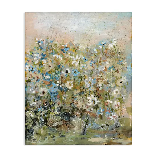 Stupell Industries Speckled Garden Flowers Canvas Design by Roy Ebert {1}