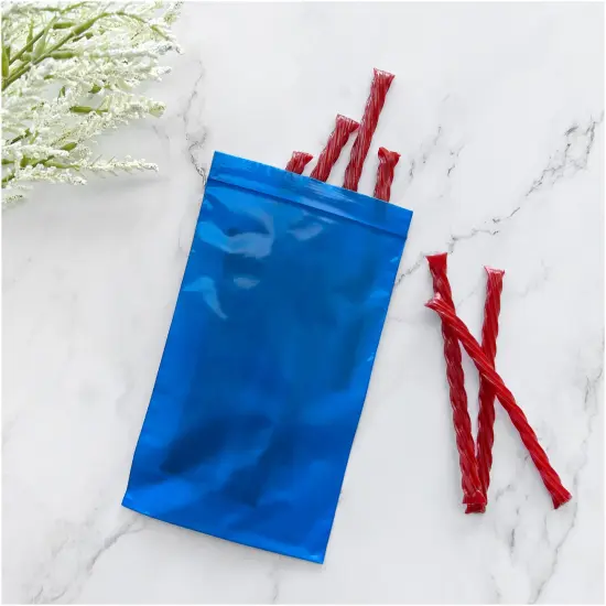 Plymor 5" x 8", Blue 2 Mil Zipper Reclosable Plastic Bags {4}