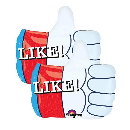 Anagram&reg; 19 Inch Like! Junior Shape XL Balloon {4}