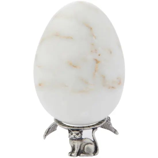 Bard's Pewter Egg Stand/Holder, Cats, 0.875" Diameter (Fits Hen Sized Eggs) {4}