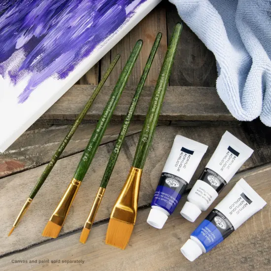 RSET-9144 | 4pc Golden Taklon Variety Brush Set {5}