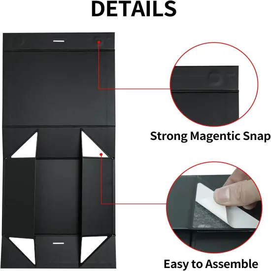 1 PCS Black Gift Box 13x9x4Inch,Gift Boxes with Lids for presents,Collapsible Boxes for Gifts,With Greeting Card,Suitable for Bridesmaid Proposal Box,Birthday Gift Box,Etc. {4}