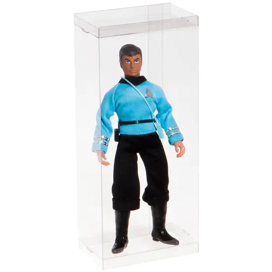 DollSafe Clear Folding Display Box for 7-8 inch Dolls and Action Figures, 4" W x 2.25" D x 8.5" H {3}