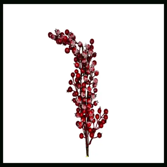 31" Snow Red Berry Spray - Festive Winter Decoration for Home and Crafts-83571 {3}