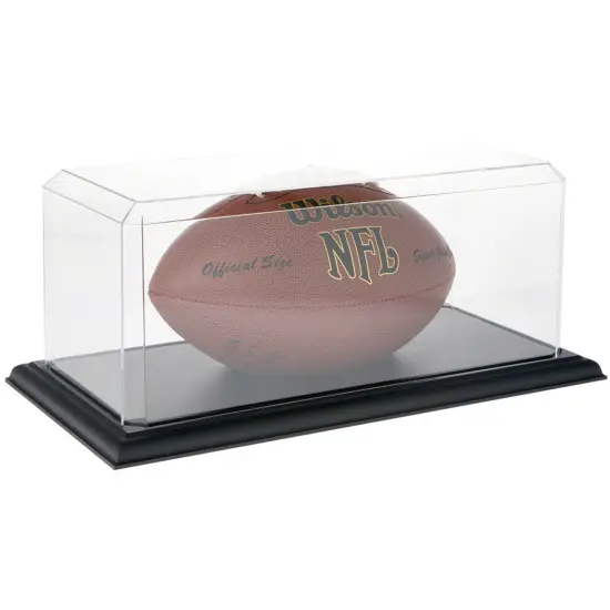 Pioneer Plastics 576CPBASE-UV Clear Plastic Football Display Case (UV Resistant), 15.5" W x 7" D x 6" H {4}