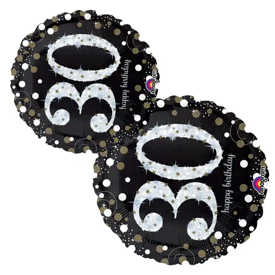 18" Sparkling Birthday 30 Foil Mylar Balloon {3}