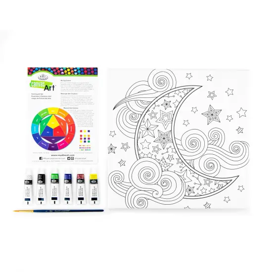 RTN-255 | Canvas Art&trade; Painting Art Set - 9pc {3}