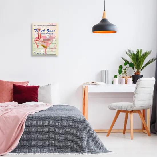 Stupell Industries Retro Vintage Restaurant Check Canvas Design by Lil' Rue {8}