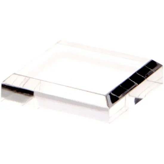 Plymor Clear Acrylic Square Beveled Display Base, 2" W x 2" D x 0.5" H {2}