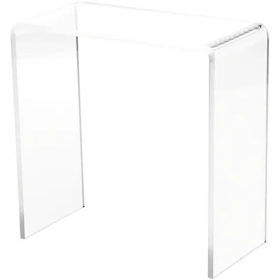 Plymor Clear Acrylic Vertical Rectangular Display Riser, 8" H x 8" W x 4" D (1/4" thick) {2}