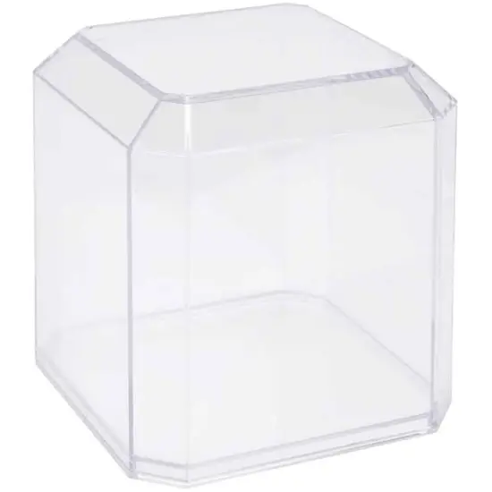 Pioneer Plastics 042C Clear Plastic Softball Display Case, 4" W x 4" D x 4.125" H {1}