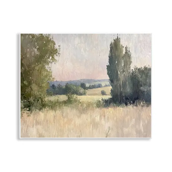Stupell Industries Tranquil Abstract Countryside Wall Plaque Design by Petal Prints Design {1}