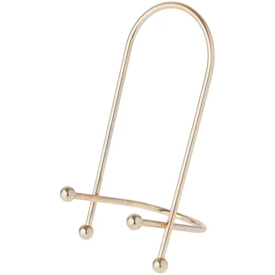 Bard's Brass Wire Easel, 7" H x 4" W x 3.25" D {1}