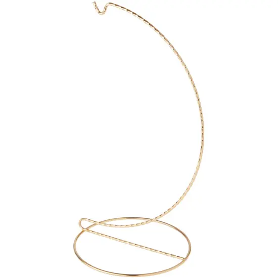 Bard's Twisted Gold-toned Ornament Stand, 11" H x 5.125" W x 5.125" D {1}