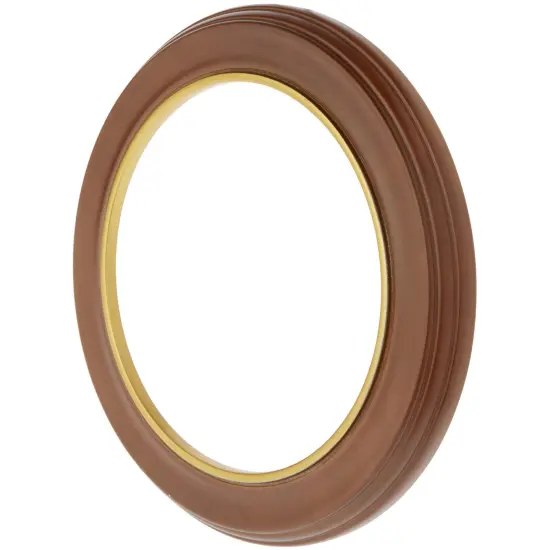 Bard's Walnut Wall Mountable Plate Frame with Gold Strip {1}